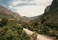 Photo: A View of the Scenery Up the Canyon
